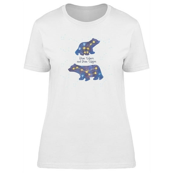 Ursa Major And Ursa Minor T-Shirt Women -Image by Shutterstock, Female Medium