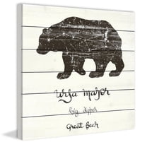 Ursa Major Painting Print on White Wood