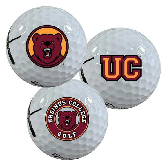 Ursinus College Bears Logo Edition Officially Licensed NCAA Taylormade Distance+ Golf Balls 12-Pack (Dozen)