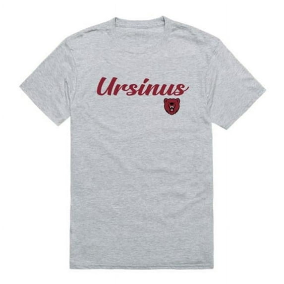 Ursinus College Bears Script T-Shirt, Heather Grey - Extra Large