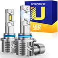thumbnail image 2 of Alla Lighting 9006 Ice Blue Tint LED Fog Bulbs - 1800 Lumens, 8000K, 2 Pack 2 of 4