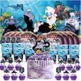 thumbnail image 1 of Ursula Birthday Cups Party Supplies Decor Backdrop Plates Fans Decorations Banner, 1 of 7