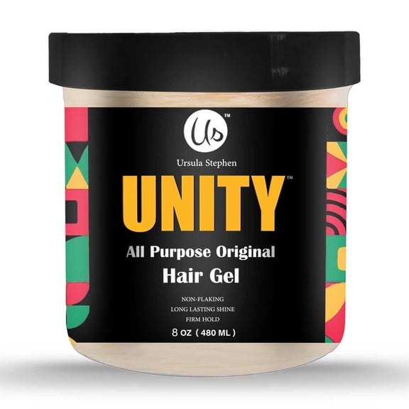 Ursula Stephen Unity All Purpose Hair Care Original Hair Gel Non-Flaking, Long Lasting Shine, Firm Hold For All Hair Types 8oz