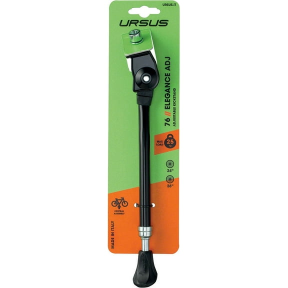 Ursus Elegance Adjustable Kickstand - Medium 24"/26"/28", Black