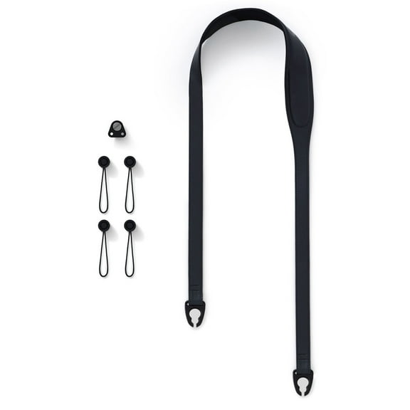 Urth Mantle Leather Camera Strap, Long, Black