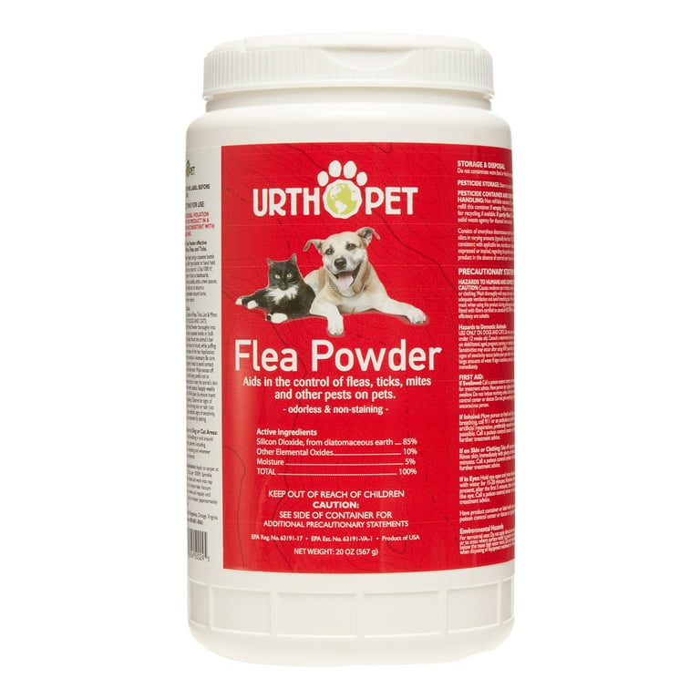 Urth Pet Flea Tick Powder 20oz shaker bottle