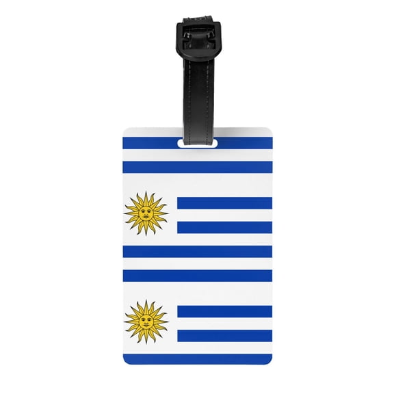 Uruguay Flag Luggage Tag Name Id Card Suitcase Labels Identifiers Pvc Baggage Tags