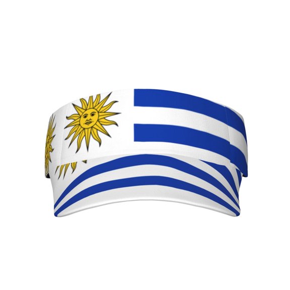 Uruguay Flag Sport Visor Hats Sun Protection Outdoor Activity For Women Men