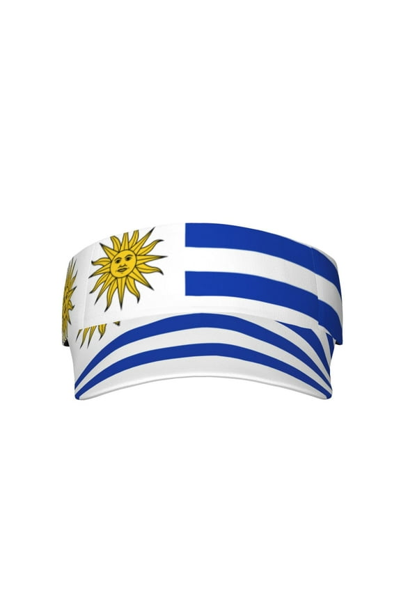 Uruguay Flag Sport Visor Hats Sun Protection Outdoor Activity For Women Men