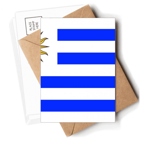 Uruguay National Flag South America Country Postcards Envelopes Blank Note Cards Mailing