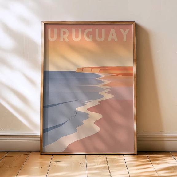 Uruguay Poster, Minimalist Travel Poster, Modern Wall Art, Uruguay World Travel , Poster Print Only