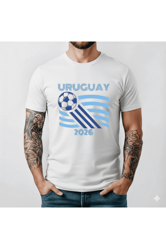 Uruguay Soccer Shirt Vintage Retro Fan Tee 2026 Game Day Football Supporter,for unisex up to 5XL