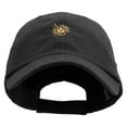 thumbnail image 1 of Uruguay Sun Logo Embroidered Low Profile Washed Cap - Black OSFM, 1 of 5