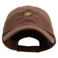 thumbnail image 1 of Uruguay Sun Logo Embroidered Low Profile Washed Cap - Brown OSFM, 1 of 5