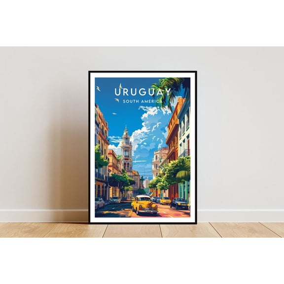 Uruguay Travel Print South America Wall Art Unframed Paper Print