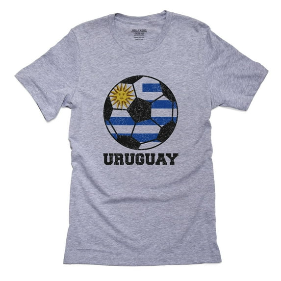 Uruguay World Cup Football Soccer - Russia 2018 Men's Grey T-Shirt