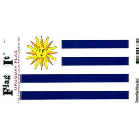 Uruguay flag decal for auto, truck or boat