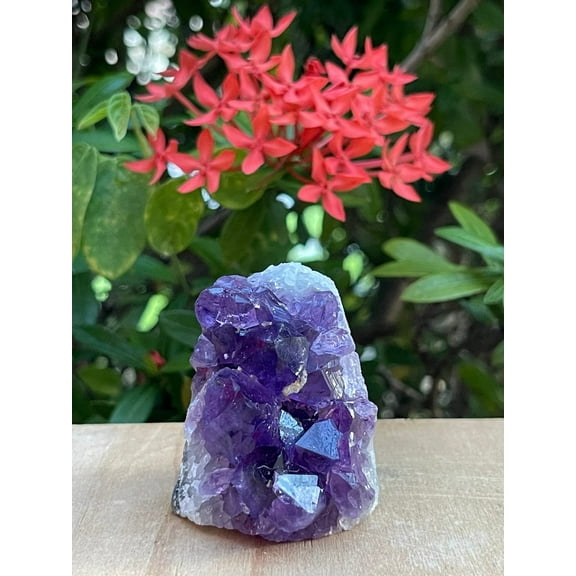 Uruguayan Deep Purple Amethyst Cluster, Amethyst Geode, Raw Amethyst, Amethyst Cathedral, Amethyst Druze, Amethyst Crystal (0.3-0.5 lb)