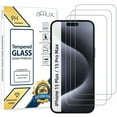 thumbnail image 1 of UrusTech 3-Pack iPhone 15 Plus Glass Screen Protector Cover, Real Tempered Glass, 100% Clear, Shatterproof, Rounder Edges, In Hard Retail Box [for iPhone 15 Plus], 1 of 5