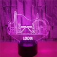 thumbnail image 1 of Uruzuo London Toys 3D Illusion Night Light Smart Touch Lamp, Creative RGB Led Lamps, Christmas Birthday Decorations Gifts for Boys and Girls, Party Decor, 16 Colors, 1 of 7