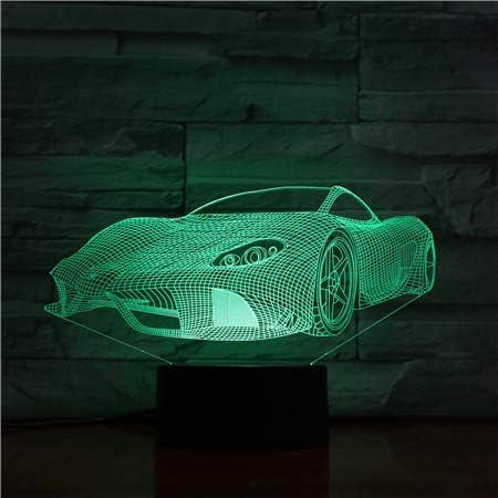 Uruzuo Race Car Lamp, Lamp for Teen Boys Room, Party Decorations Birthday, Valentines Gifts for Kids, Car Atmosphere Lamp, Atmosphere Lamp for Car, F1 Car Night Light Toys, RGB Effect USB Powered