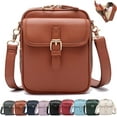 thumbnail image 1 of Urvashi Crossbody Leather Bag, Luma Urvashi Leather Bag, Retro Double-Layer Large Capacity Mini Crossbody Bags, 1 of 8