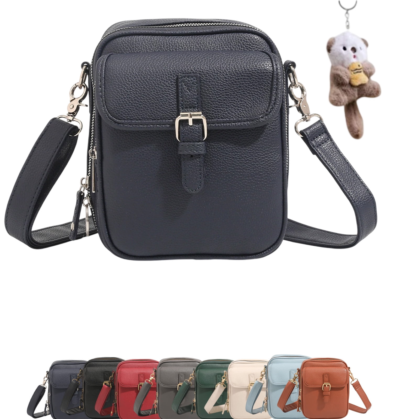 For Urvashi Crossbody Leather Bags for Women – Anti-Theft Vintage Messenger Bag with Large Capacity, Built-in Wallet & Card Slots, Adjustable Shoulder Sling Bag for Daily Commute & Travel
