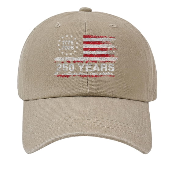 Us 250th Anniversary Hat 250 Anniversary Usa Hat Usa 250th Anniversary Hat 250th Anniversary Hat U.S. 250th Anniversary Independence Freedoms Democracys Baseball Hat Camping, Beige