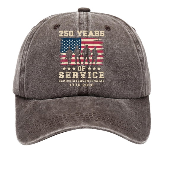 Us 250th Anniversary Hat 250th Anniversary Hat America 250 Merchandise Men Women Vintage Washed Baseball Cap 250 Years of Freedom American Flag Embroidered Hat Adjustable Dad Cap Unisex, Coffee