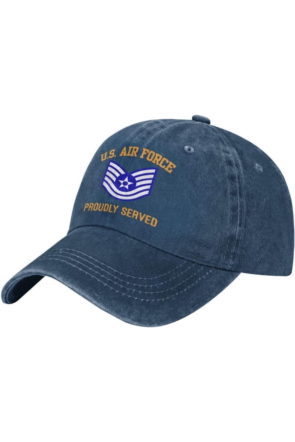Us Air Force E-6 Technical Sergeant Tsgt E6 Baseball Cap Cotton Cowboy Hat Fashionable for Man Woman Adjustable