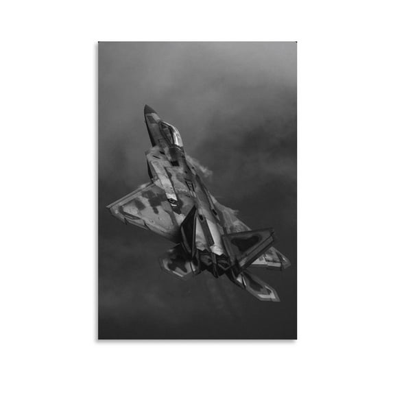 Us Air Force F22 Jet Fighter Raptor Spectacular Poster Cool Artworks Painting Wall Art Canvas Prints Hanging Picture Home Decor Posters Gift 12x18inch(30x45cm)