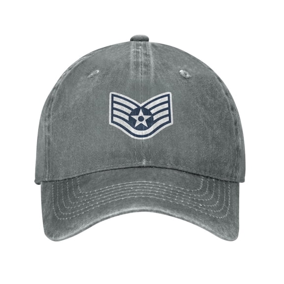 Us Air Force Rank Insignia Adult Adjustable Classic Washed Casquette Cap Hat Baseball Cap For Man For Woman