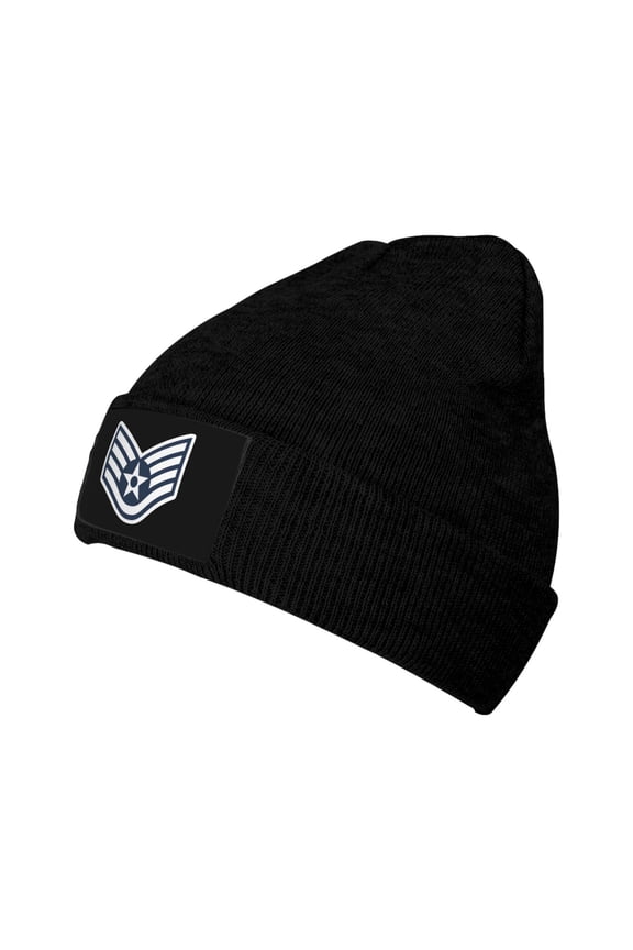 Us Air Force Rank Insignia Knit Beanie Acrylic Knitted Hat Men Beanie Winter Warm Beanies Women Casual Skullies Outdoor