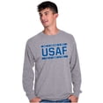 thumbnail image 1 of Us Air Force USAF Fly Fight Win Unisex Plus Size Long Sleeve Tee Shirt Brisco Brands 2X, 1 of 5