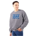 thumbnail image 1 of Us Air Force USAF Fly Fight Win Unisex Plus Size Sweatshirt Brisco Brands 2X, 1 of 5