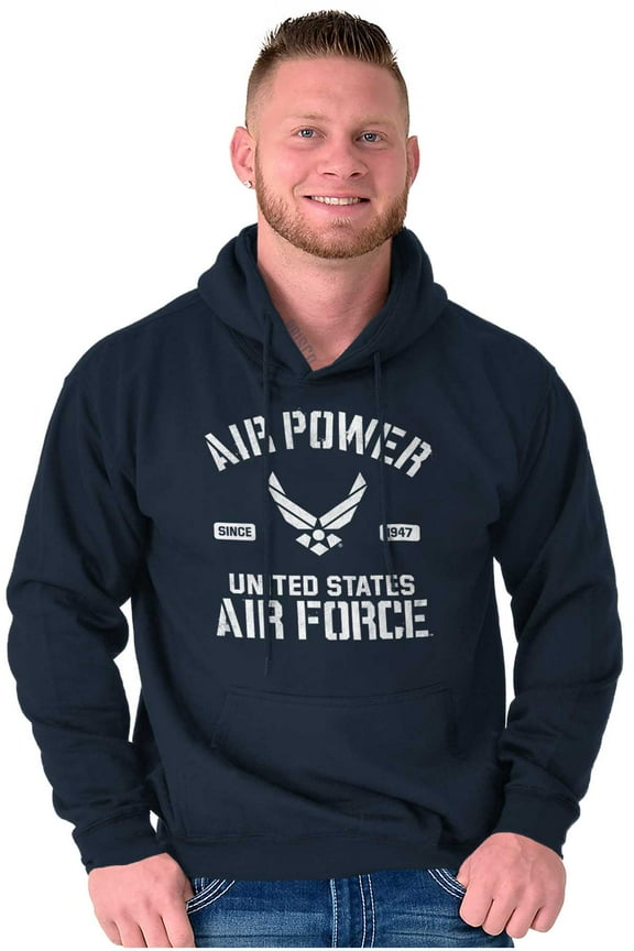 Us Air Force USAF Power Wings Logo Hoodie Sweatshirt Women Men Brisco Brands L
