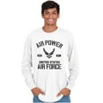 thumbnail image 1 of Us Air Force USAF Power Wings Logo Long Sleeve TShirt Men Women Brisco Brands M, 1 of 6