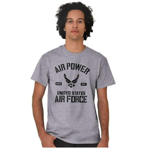 Us Air Force USAF Power Wings Logo Men's Graphic T Shirt Tees Brisco Brands M