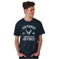 thumbnail image 1 of Us Air Force USAF Power Wings Logo Men's Graphic T Shirt Tees Brisco Brands S, 1 of 5