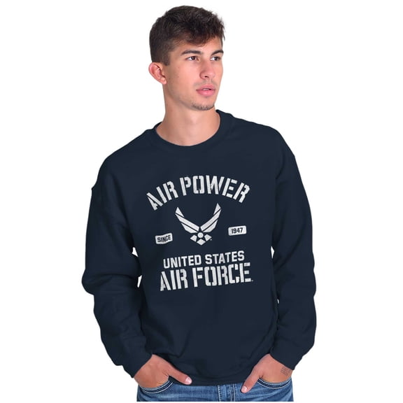 Us Air Force USAF Power Wings Logo Sweatshirt for Men or Women Brisco Brands L
