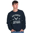 thumbnail image 1 of Us Air Force USAF Power Wings Logo Sweatshirt for Men or Women Brisco Brands S, 1 of 6