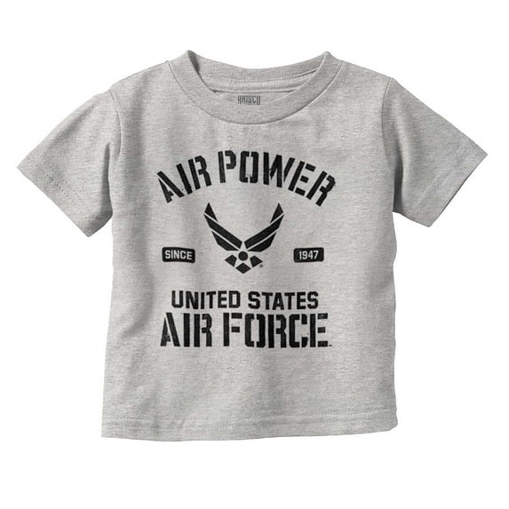 Us Air Force USAF Power Wings Logo Toddler Boy Girl T Shirt Infant Toddler Brisco Brands 18M