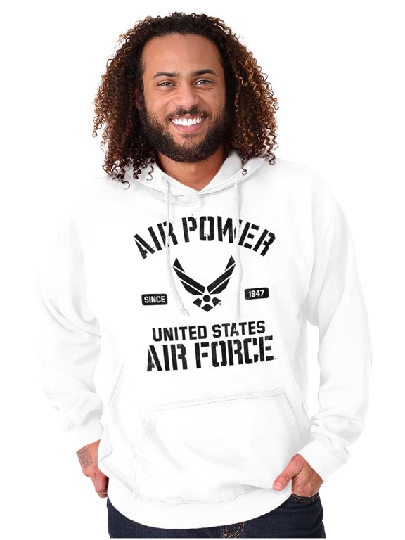 USAF Power Wings Logo Unisex Plus Fleece Graphic Hoodie Brisco Brands 3X