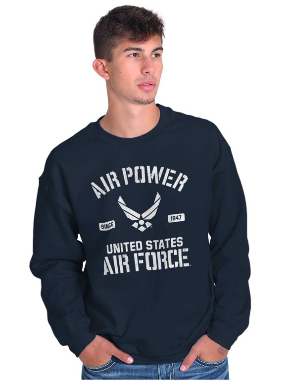 USAF Power Wings Logo Unisex Plus Size Sweatshirt Brisco Brands 2X