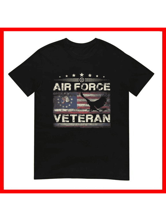 Us Air Force Veteran Betsy Ross Flag Patriotic Military Unisex T-Shirt Size S-5XL