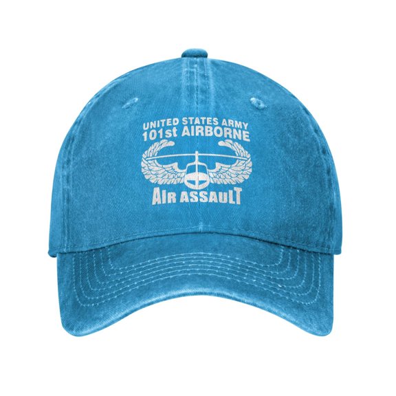 Us Army 101st Airborne Air Assault Cowboy Hat Baseball Hat Trucker Hat For Men Women Retro Denim Hats Baseball Cap Dad Hat