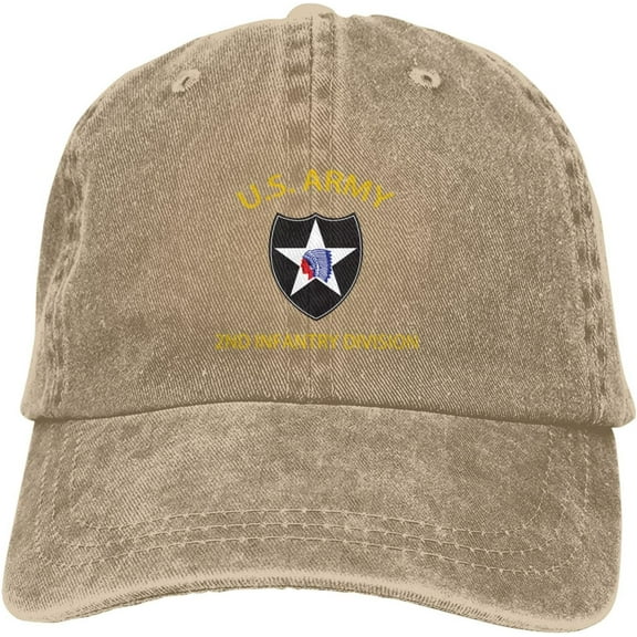 Us Army 2nd Infantry Division Veteran Dad Hat Baseball Unisex Baseball Adjustable Washed Cap