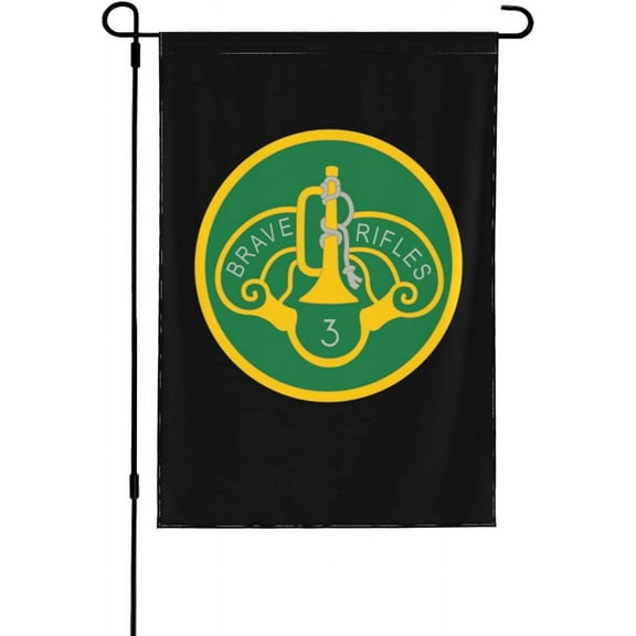 Us Army 3rd Cavalry Regiment Flag 12.5x18in Outdoor Flags House Flag Garden Flag Yard Flag Banner
