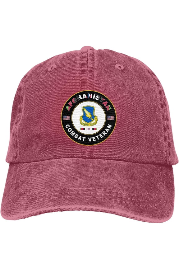 Us Army 504th Infantry Regiment Afghanistan Combat Veteran Dad Hat Baseball Unisex Baseball Adjustable Washed Cap