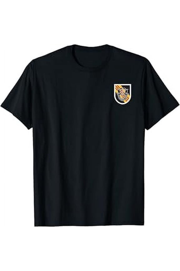 Us Army 5Th Special Forces Group Beret Flash And Crest T-Shirt